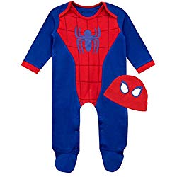 Pijamas de Spiderman de bebe, pijamas spiderman para niños
