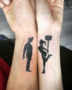 tatuajes del joker guason para parejas