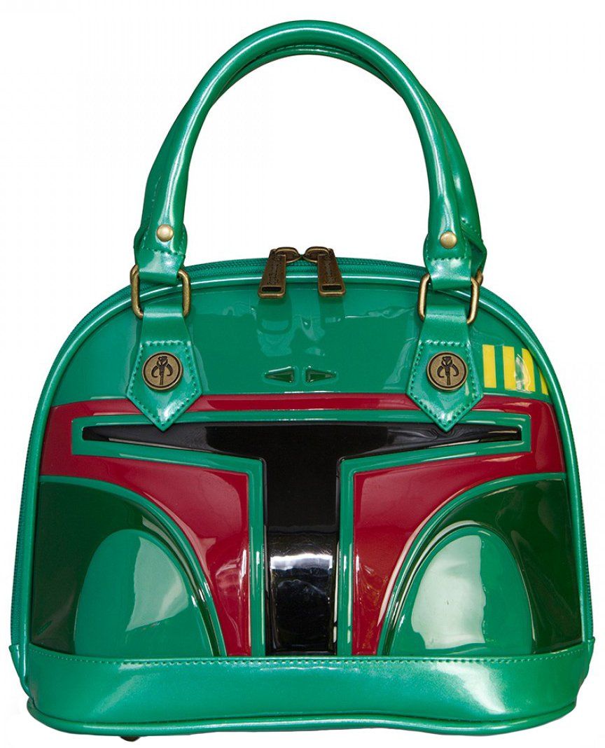 Loungefly Star Wars Boba Fett Patent Mini Dome Bag: Handbags ...