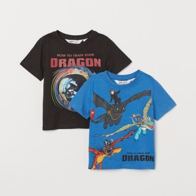 Camisetas Como Entrenar a tu Dragón pares