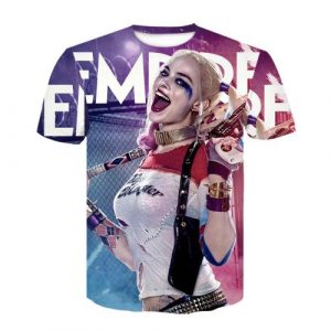Camisetas de Harley Quinn para mujeres y niñas con letras, harley quinn camiseta