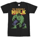 Camisetas Hulk negra con estampado