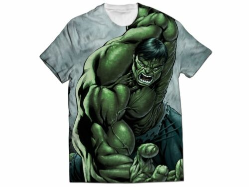Camisetas Hulk estampada completa