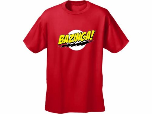 Camisetas The Big Bang Theory roja de bazinga