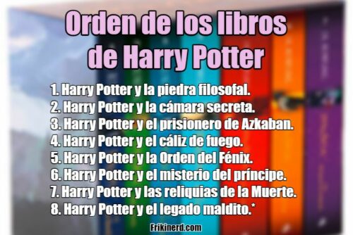 Infografía: cómo leer los libros de Harry Potter en orden, libros de Harry potter en orden, orden de los libros de harry potter