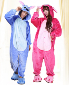 comprar pijamas para parejas de Lilo & stitch baratos kigurumi