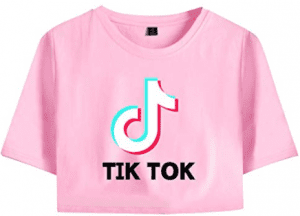 Camiseta de tik tok rosada para mujer o niñas