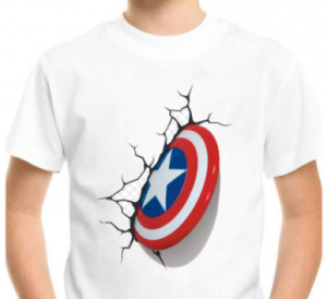 camisetas de los superhéroes de marvel para niños de todas las edades